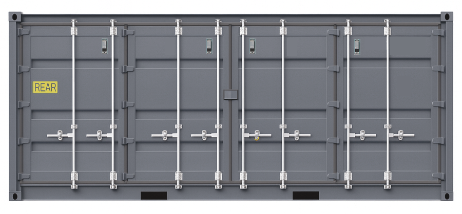 20ft Standard Open Side (4 Single Doors)