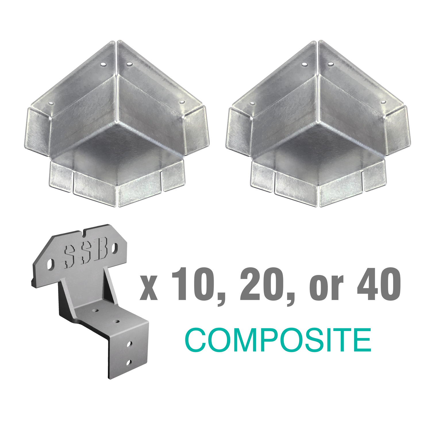Composite steel stud brackets and corner casting covers for interior shipping container framing, designed to support spray foam insulation and reduce thermal conductivity.