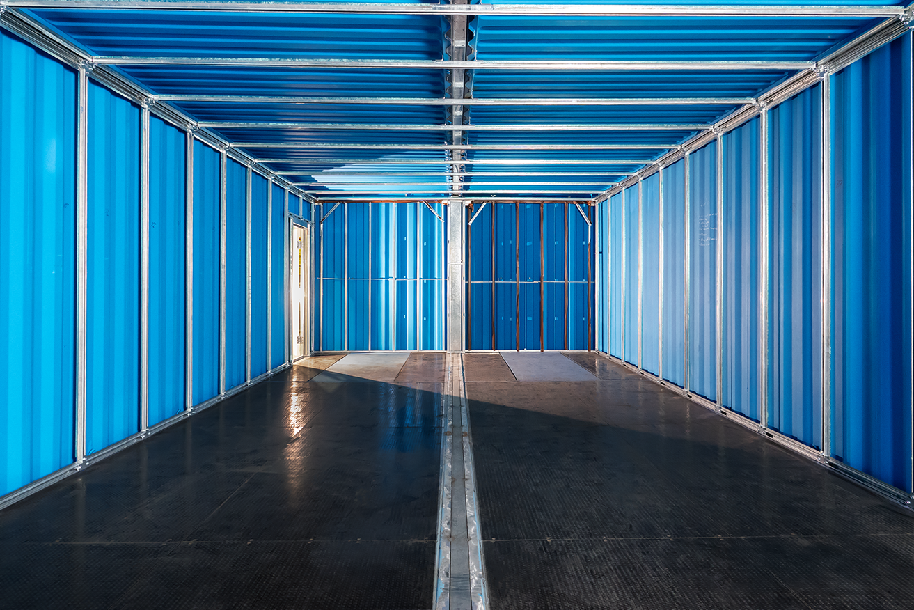 40' Double-Wide Shipping Container Connection Kit with Weld-Free Header - BETA 1.0