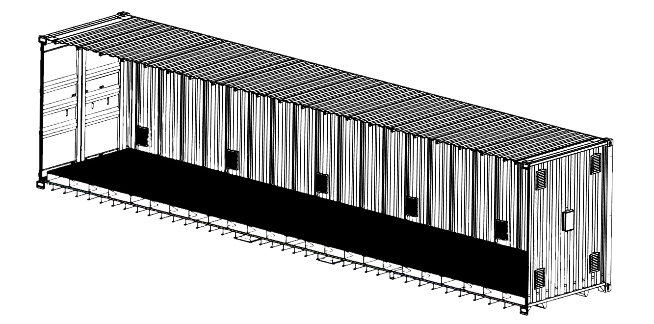 40’ HAZMAT Storage - Non Insulated