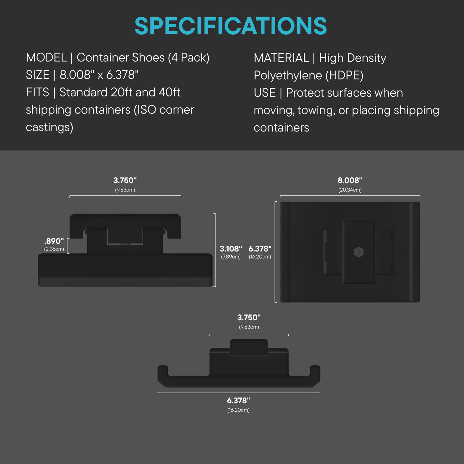 Container Shoes (4 PK)