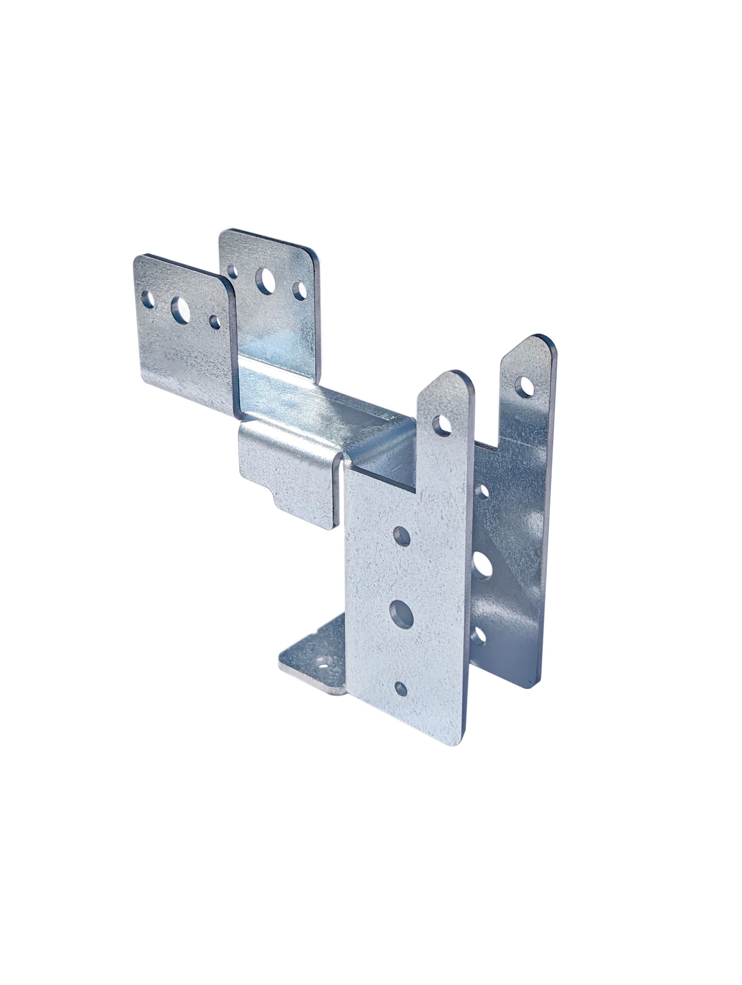 Galvanized steel container framing bracket – precision-cut mount for attaching wood studs to shipping container walls or roofs