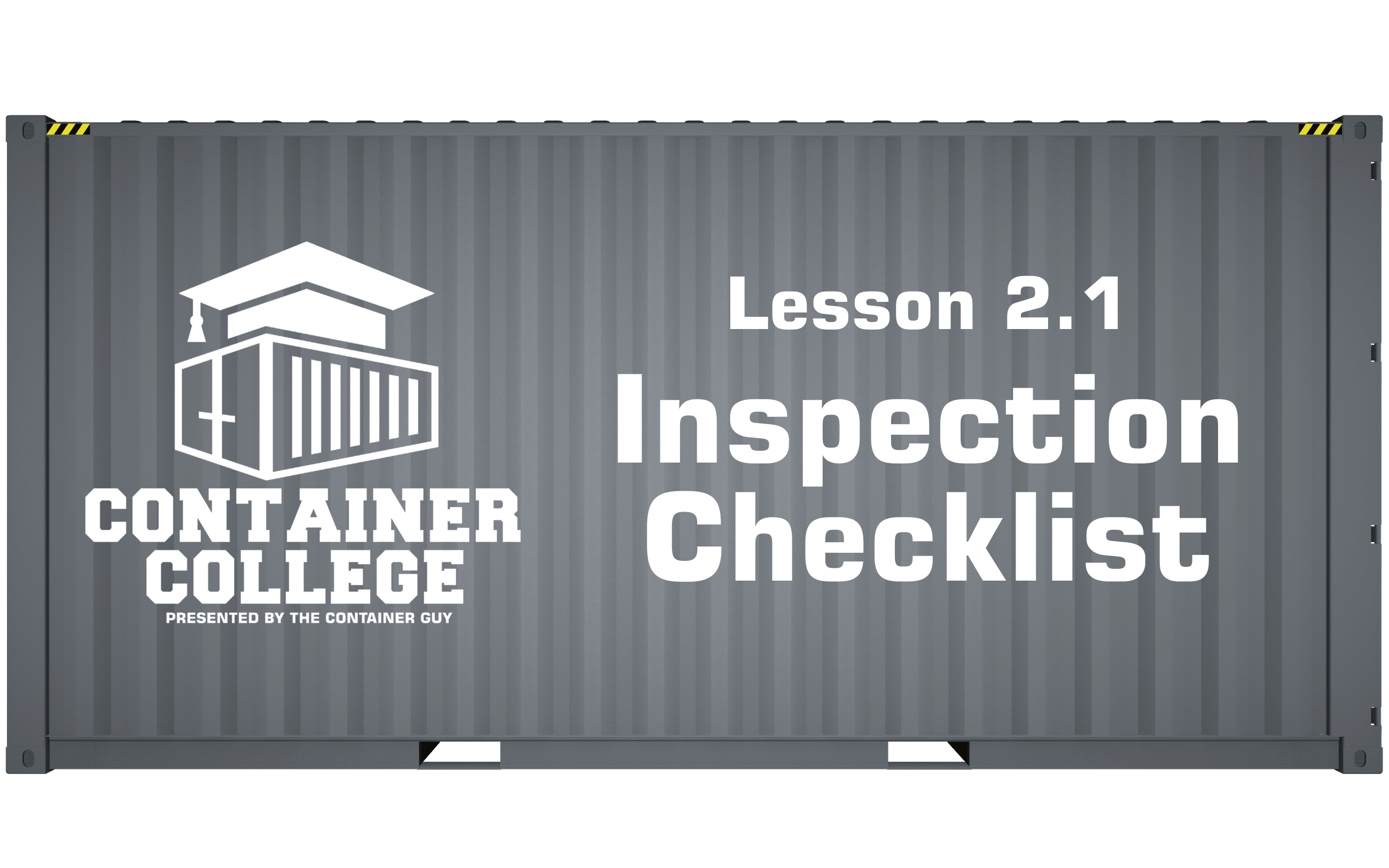 2.1 Inspection Checklist