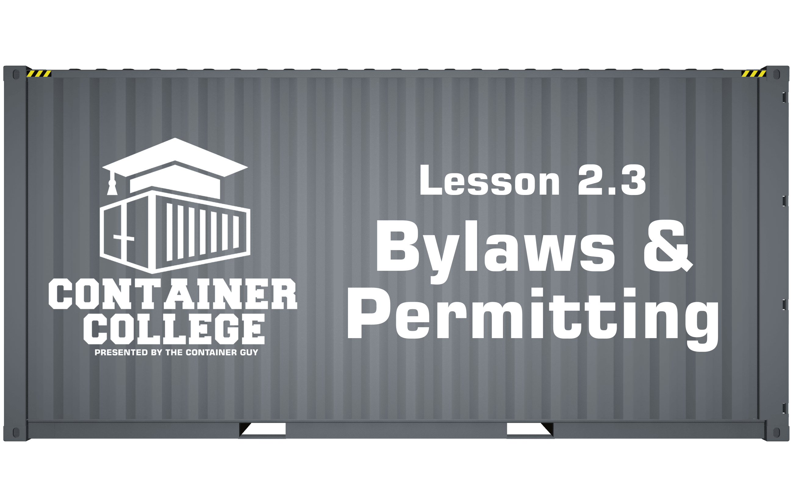 2.3 Bylaws and Permitting