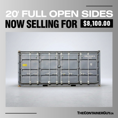 20 ft Standard Full Open Side Shipping Container