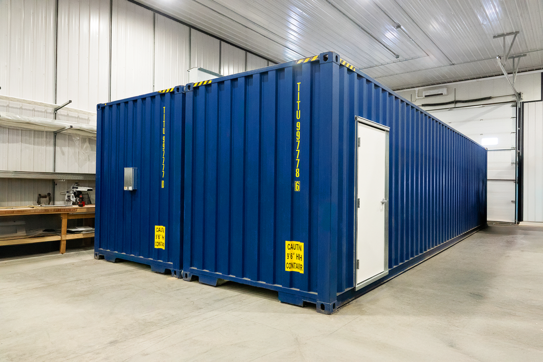 40' Double-Wide Shipping Container Connection Kit with Weld-Free Heade ...