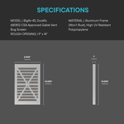 BIG AIR® 45 Louvered Gable Vents