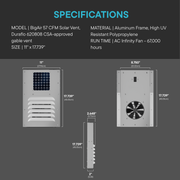 BIG AIR® 57 CFM Solar Vent