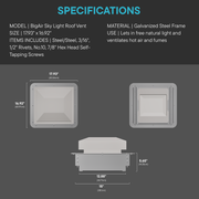 BIG AIR® Sky Light Roof Vent