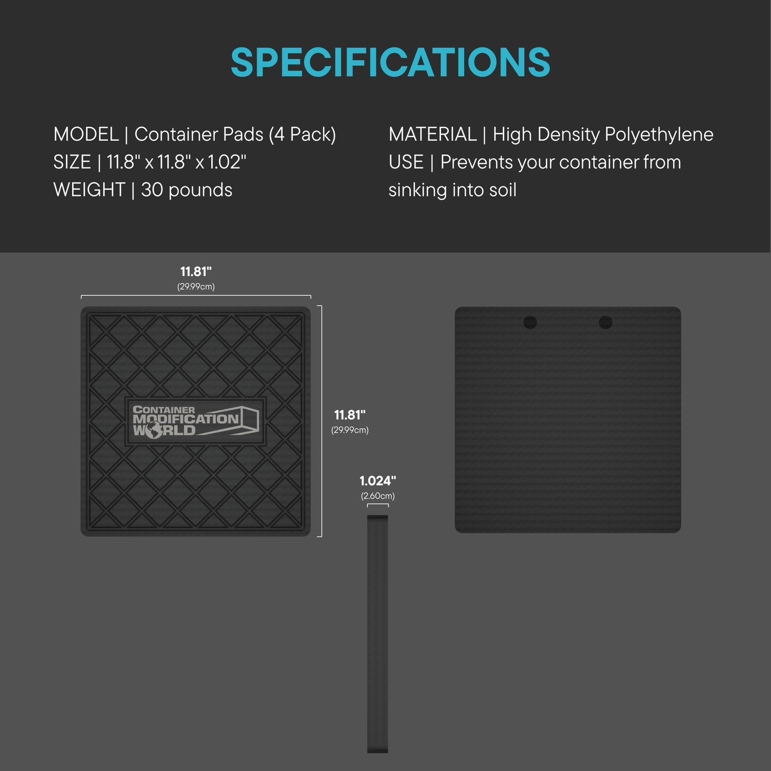 Container Pads (4 Pack)