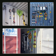 heavy-duty magnetic hooks and baskets for shipping containers