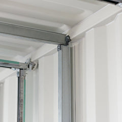 bracket installed showing how the tracks get attached when complete