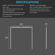 Wall Flashing Kit (Standard & High Cube)