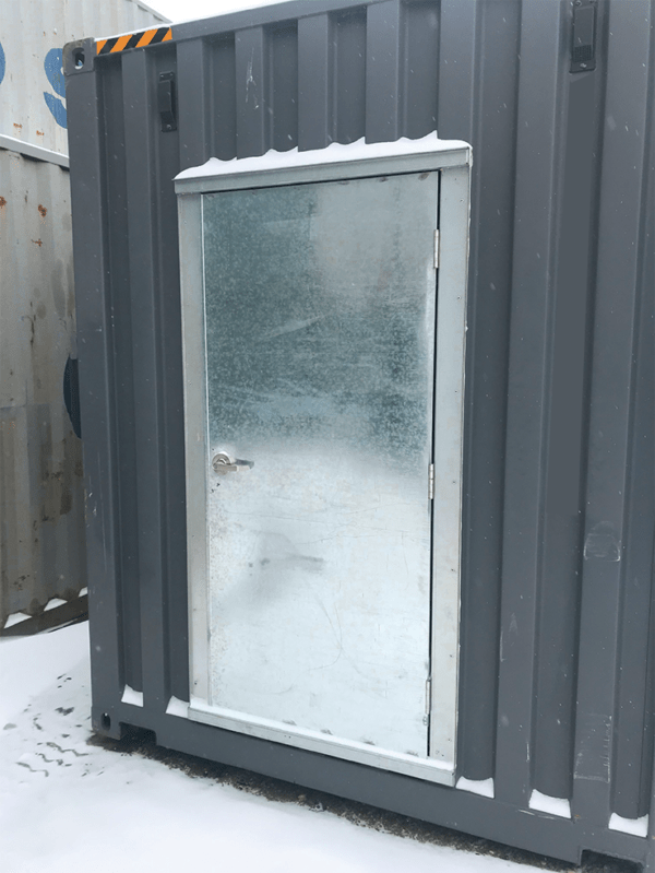 Galvanized Man Door Shipping Container
