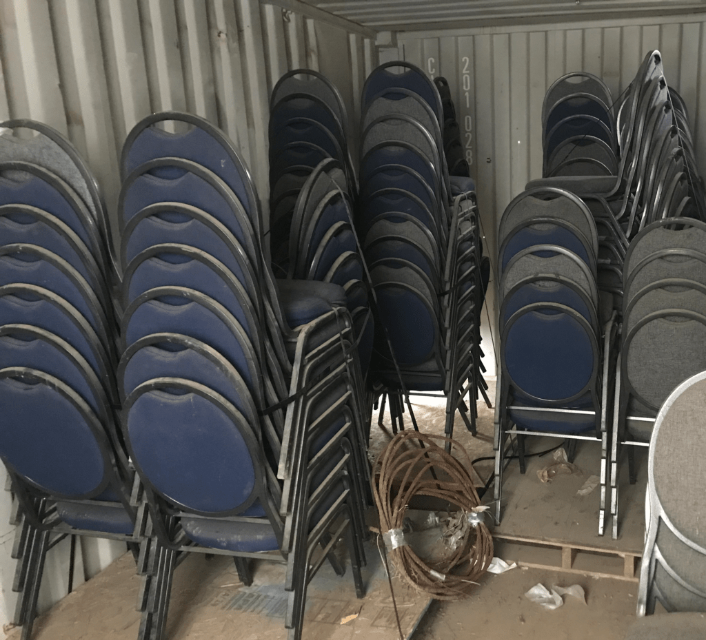 Used Banquet Stacking Chairs SOLD The Container Guy