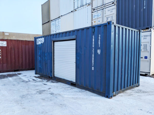 20 Ft Shipping Container With Side Roll Up Door Sold