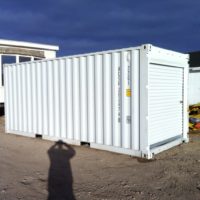 Container Doors Removed / Roll Up Door Installed