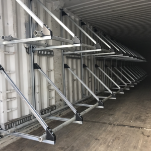 Shipping Container Tire Racks