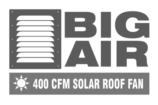 Big Air 400 CFM Solar Roof Fan for Shipping Containers