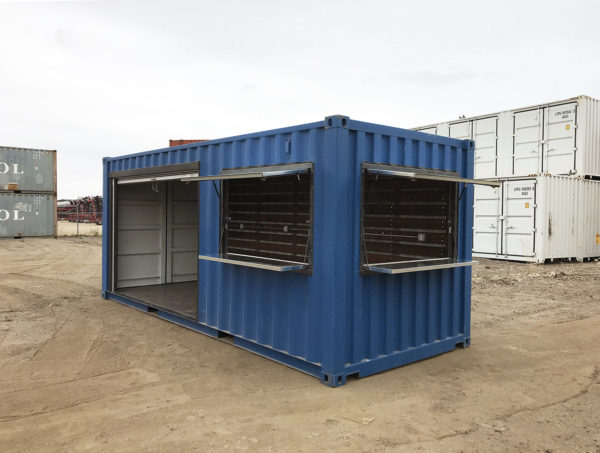 Shipping Container Kiosk Window