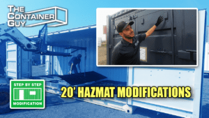 HAZMAT Secondary Containment Modification in 20' Open Side Shipping Containers