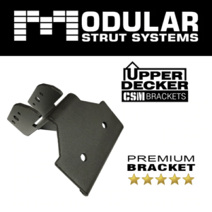 container strut mount brackets for shipping container rooftops and patios