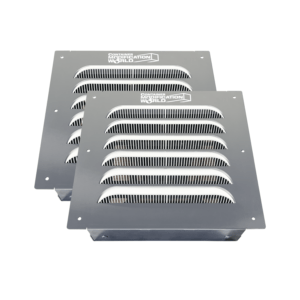 Big Air 45 Louvered Gable Vent - Product Line - for Preventing Condensation and Excessive Heat in New and Used Sea Cans (BigAir30-2PK-NO-SCREEN)