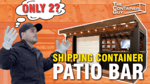 Shipping Container Patio Bar/Kiosk Review & Health Canada's Two Drink Per Week Suggestion