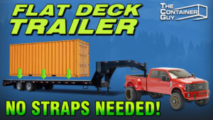 Quickly Secure Any Shipping Container To A Flat Deck Trailer With Removable Twist Locks